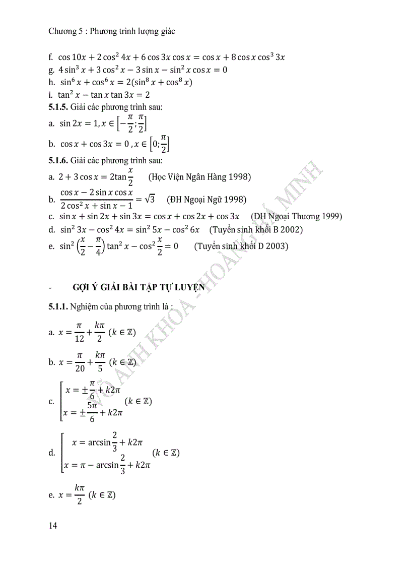 image for page Luong Giac Chuyen De Ung Dung Tap 2 PT HPT BPT