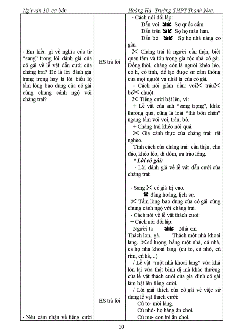 image for page Ngữ văn 10 Kì I 3 cột