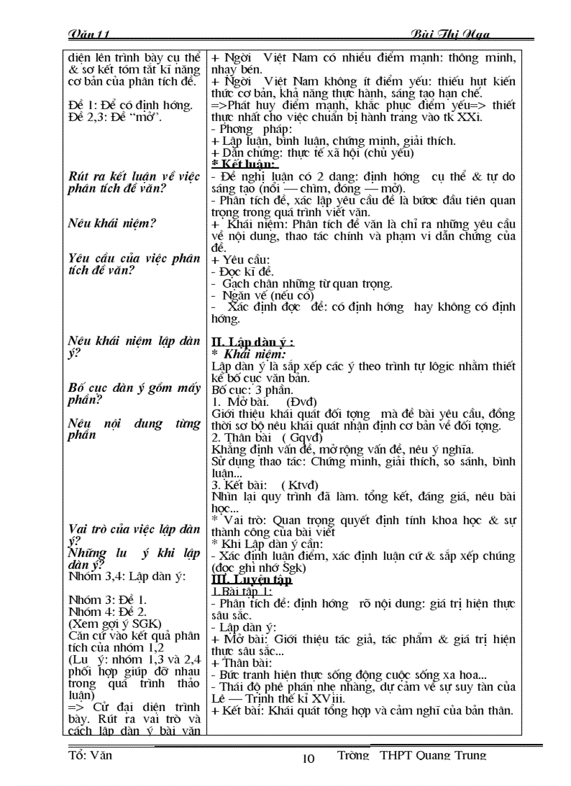 image for page Ngữ văn 11 chuẩn tuần 1 đến tuần 36