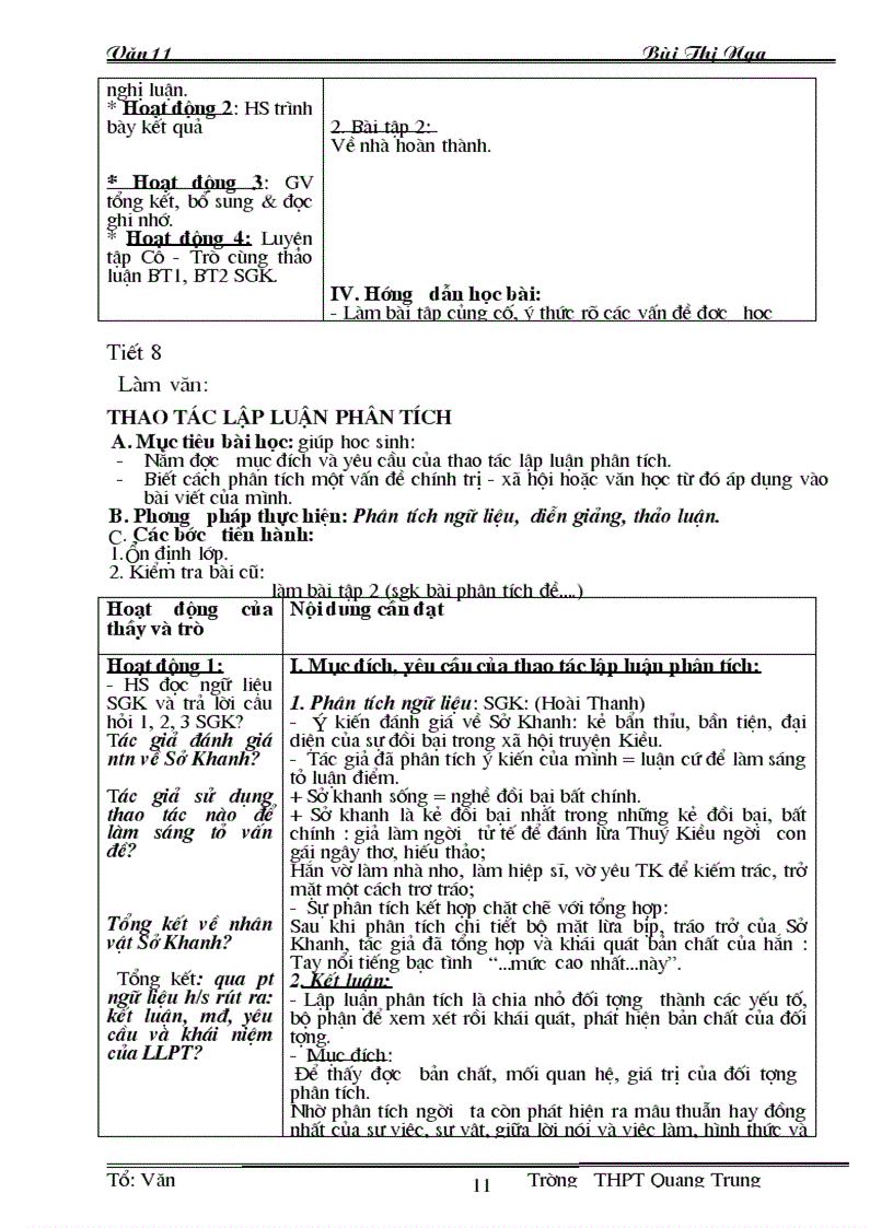 image for page Ngữ văn 11 chuẩn tuần 1 đến tuần 36