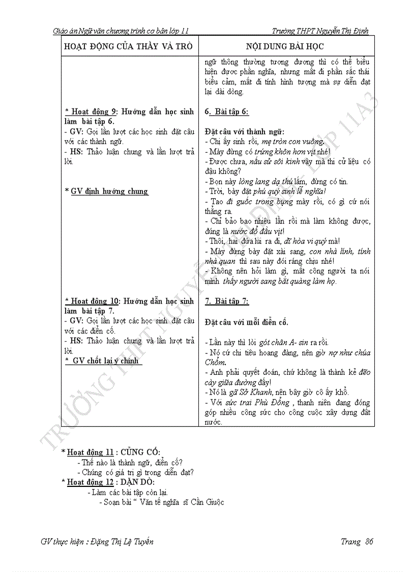 image for page Ngữ văn 11 cơ bản soạn vừa hoan thành hki1 lớp 11A3 để tt kiểm tra