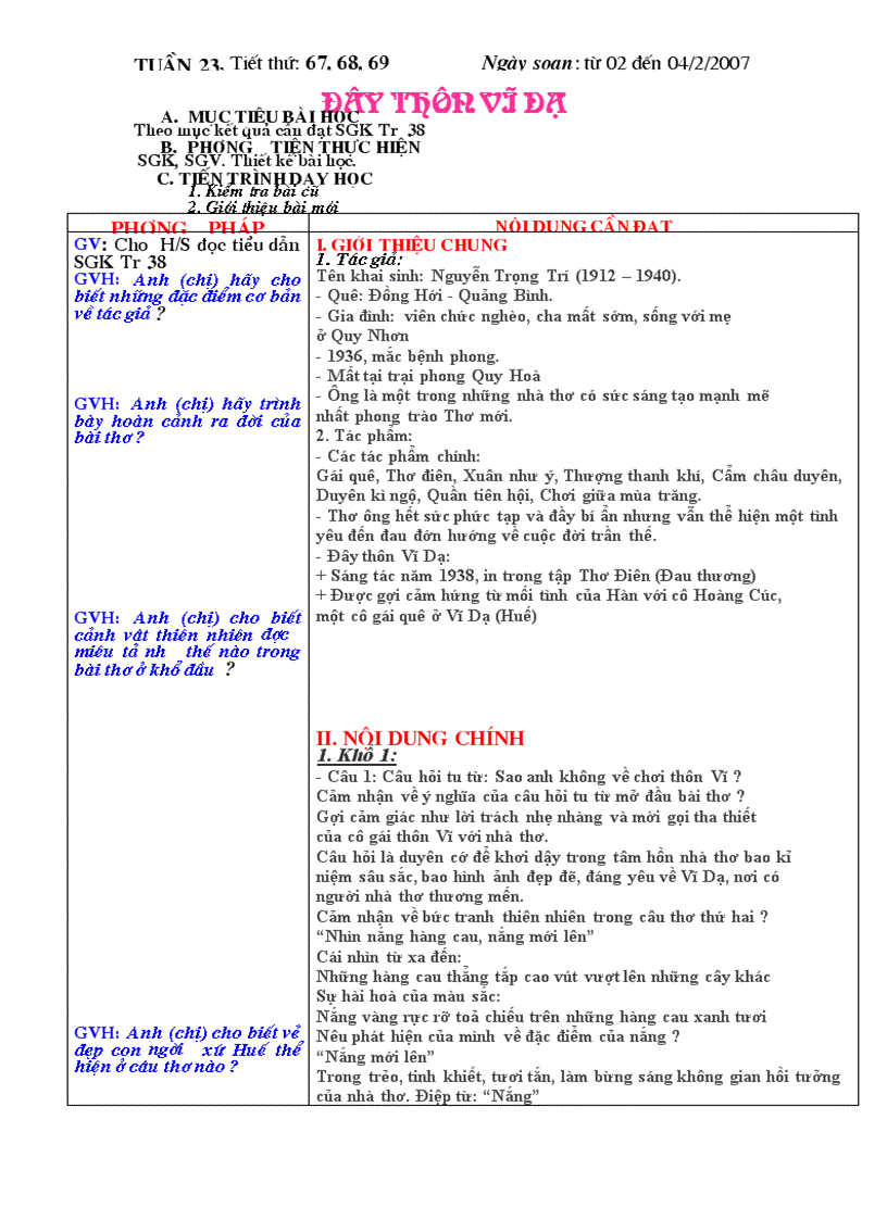 image for page Ngữ văn 11 Tuần 23