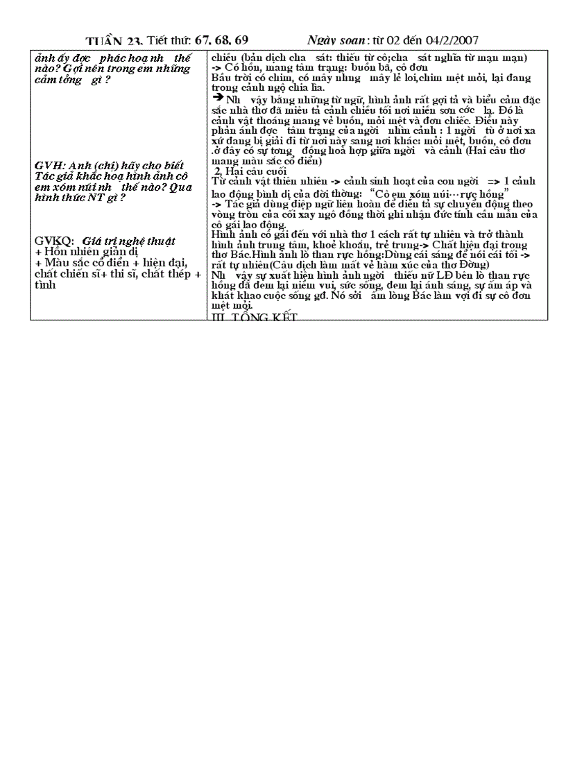 image for page Ngữ văn 11 Tuần 23