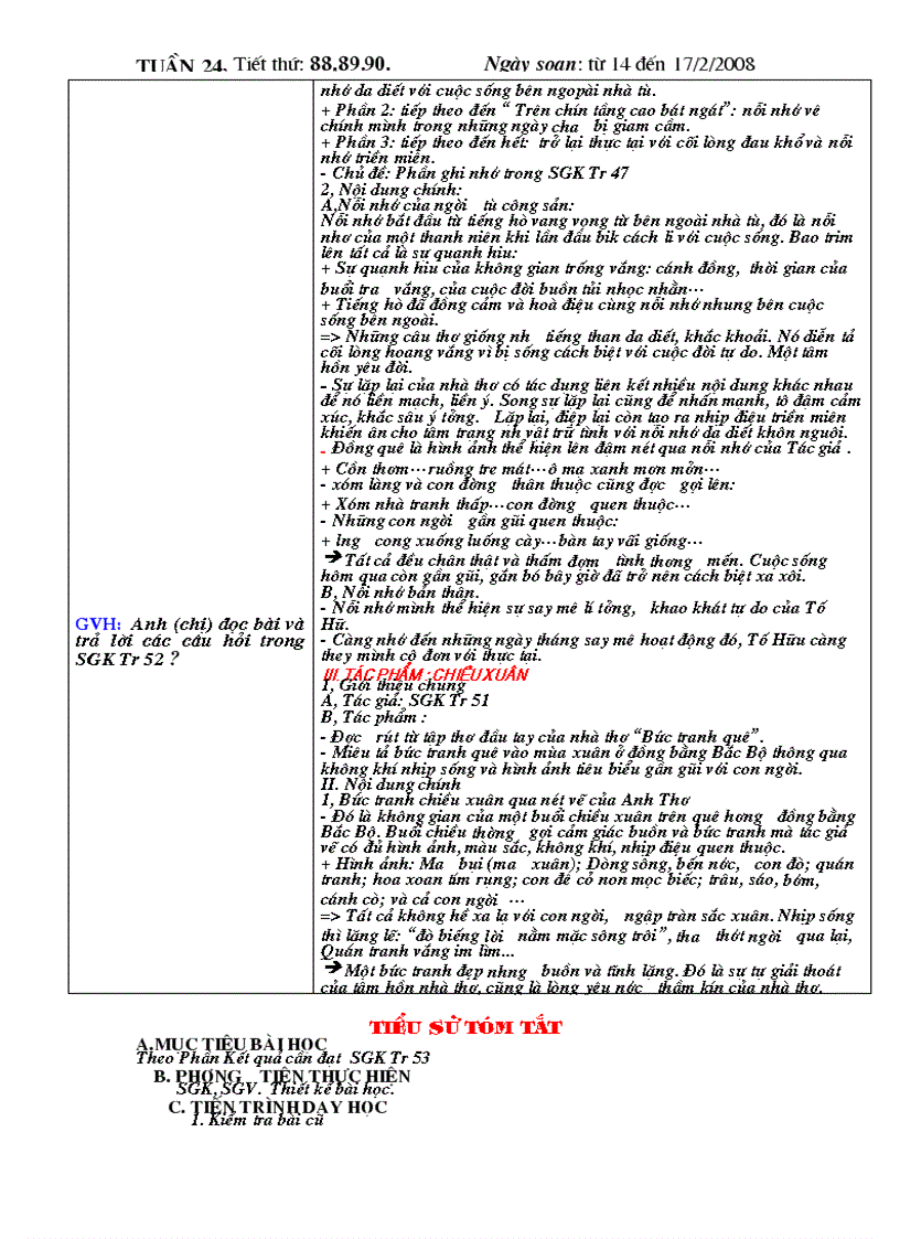 image for page Ngữ văn 11 Tuần 24