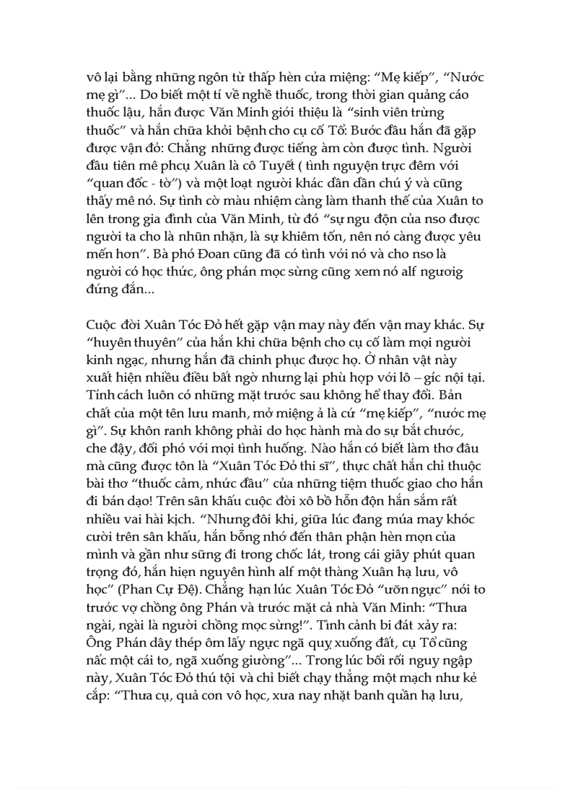 image for page Phân tích Nhân vật Xuân tóc đỏ