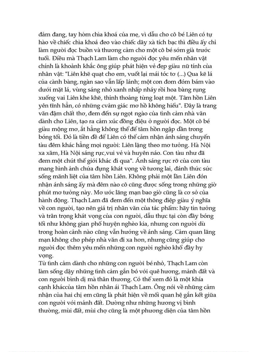 image for page Phân tích tâm trạng nhân vật Liên trong không gian phố huyện Hai đứa trẻ Thạch Lam