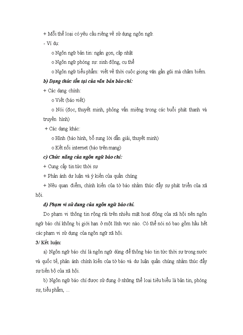 image for page Phong cách ngôn ngữ báo chí