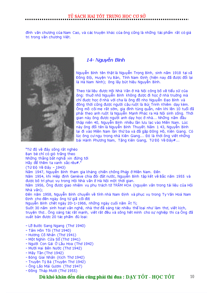 image for page Tác gia văn học hay