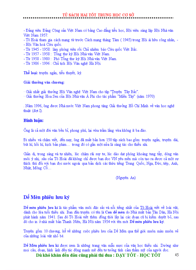 image for page Tác gia văn học hay