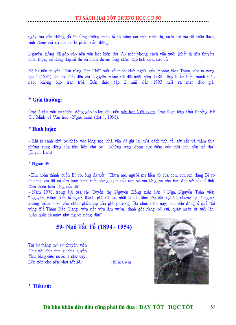 image for page Tác gia văn học hay