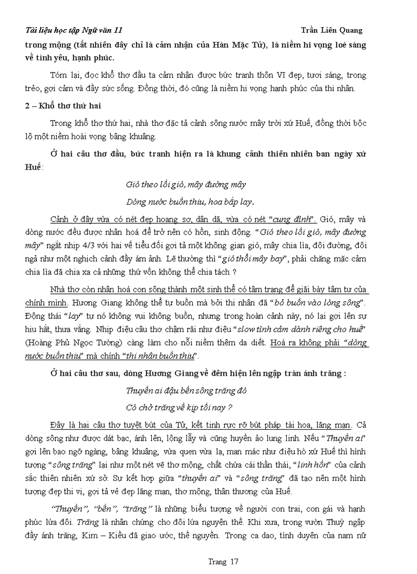 image for page Tài liệu ôn tập Ngữ văn 11 2011