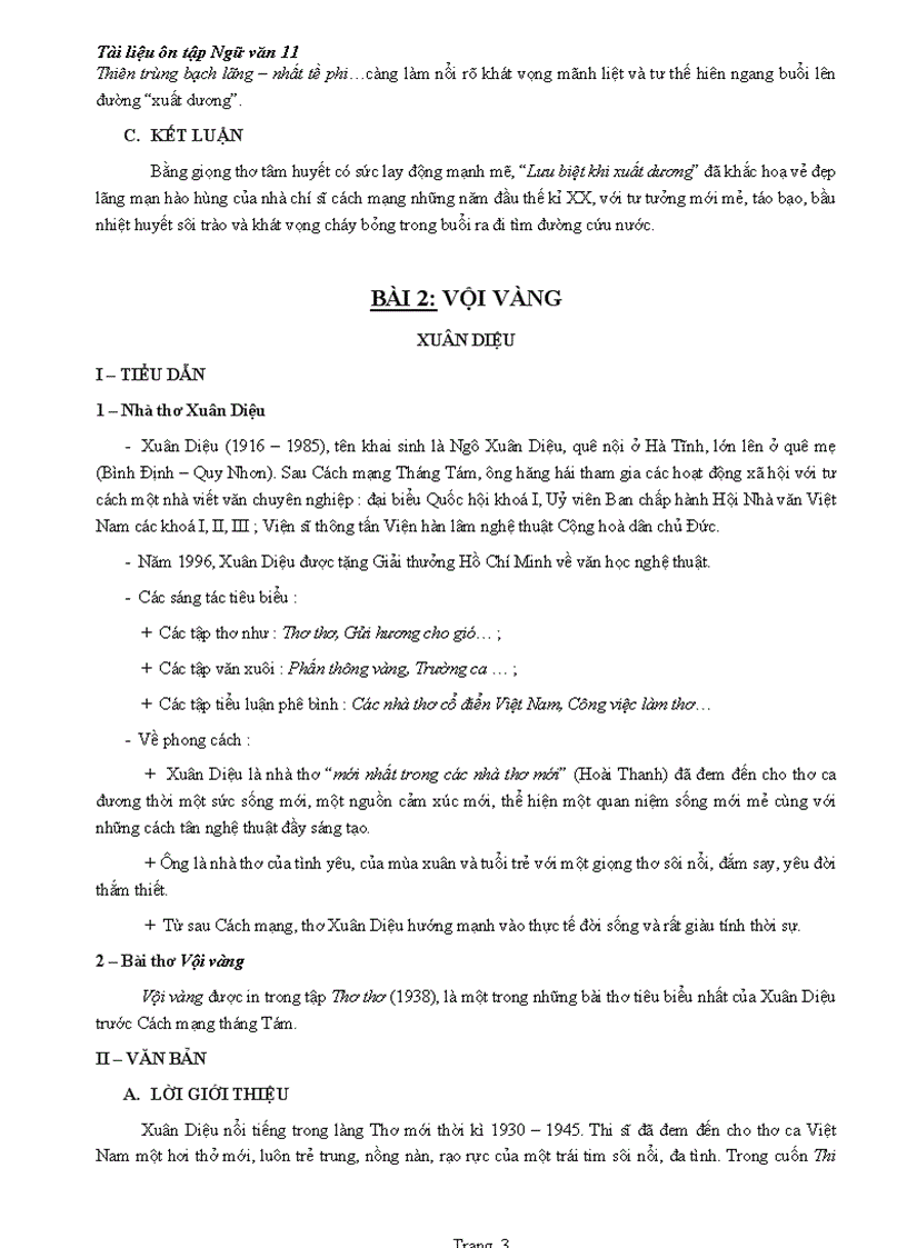 image for page Tài liệu ôn tập ngữ văn 11