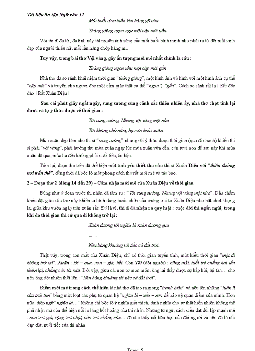 image for page Tài liệu ôn tập ngữ văn 11