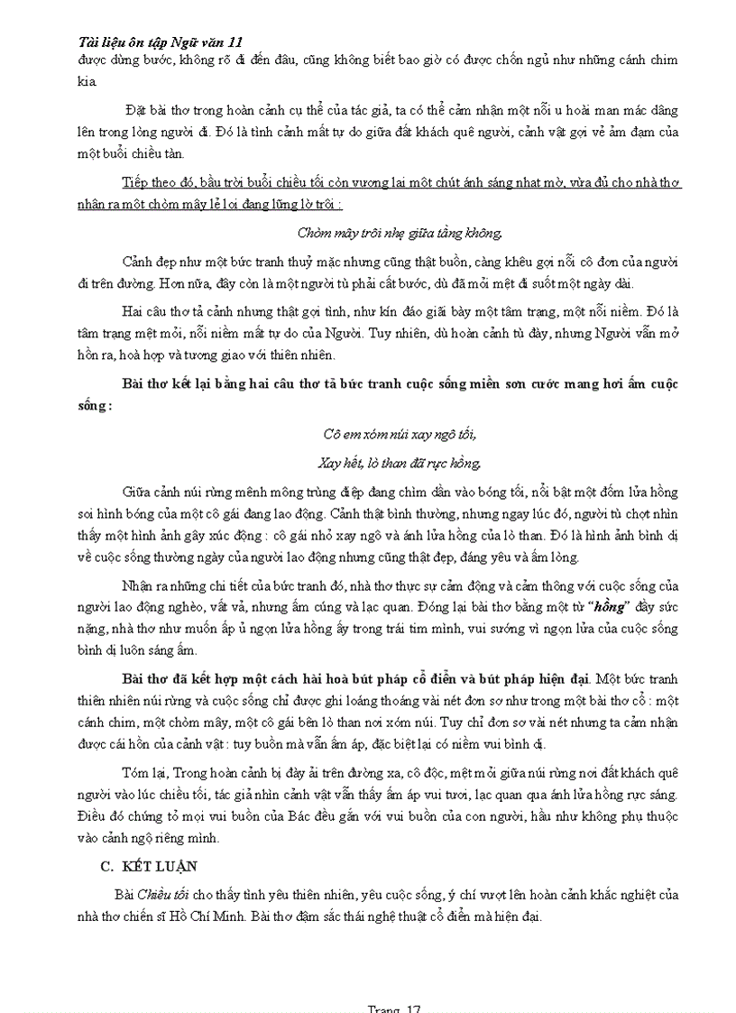 image for page Tài liệu ôn tập ngữ văn 11