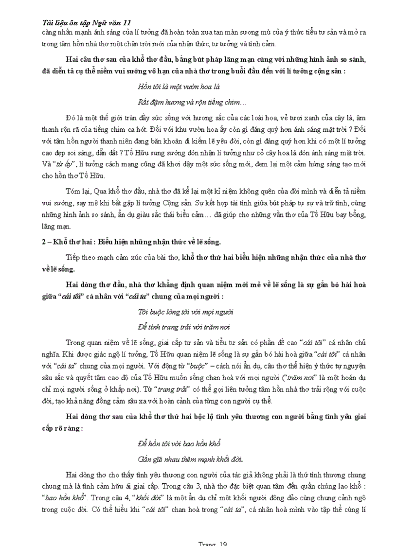 image for page Tài liệu ôn tập ngữ văn 11