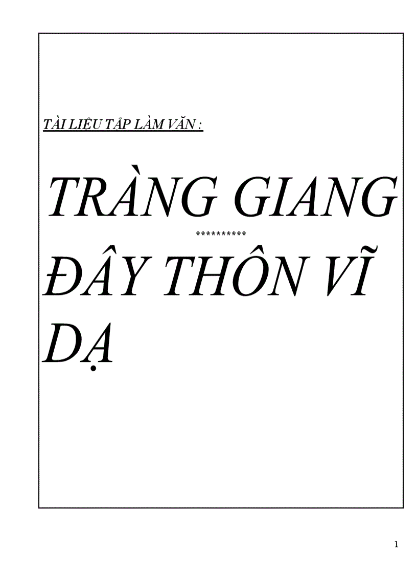 image for page Tài liệu tlv tràng giang đây thôn vĩ dạ