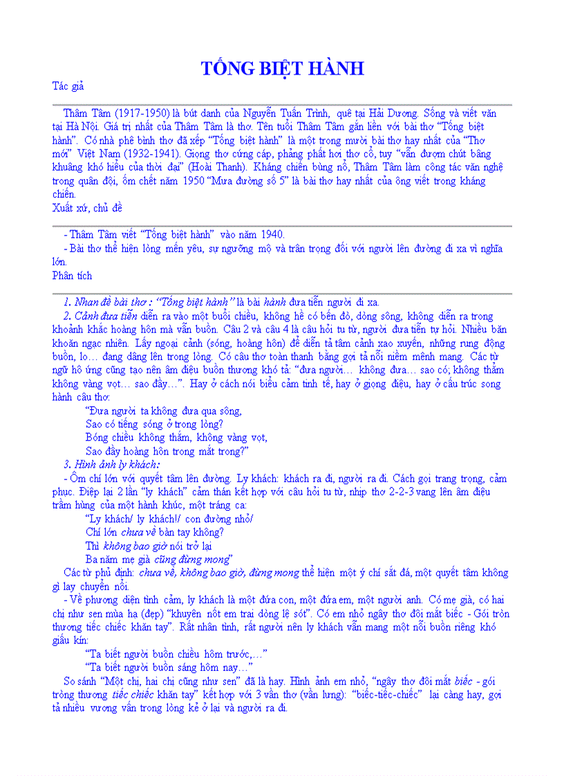 image for page Tống biệt hành