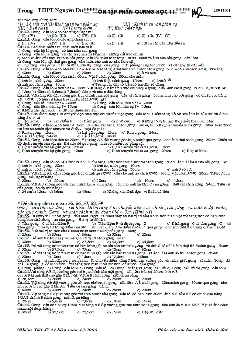 image for page Trac Nghiem Quang Hinh Hoc 11