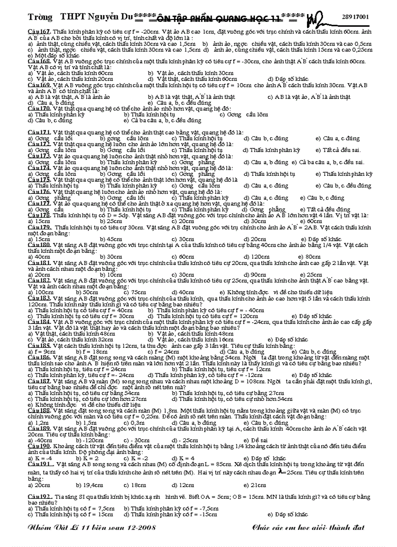 image for page Trac Nghiem Quang Hinh Hoc 11