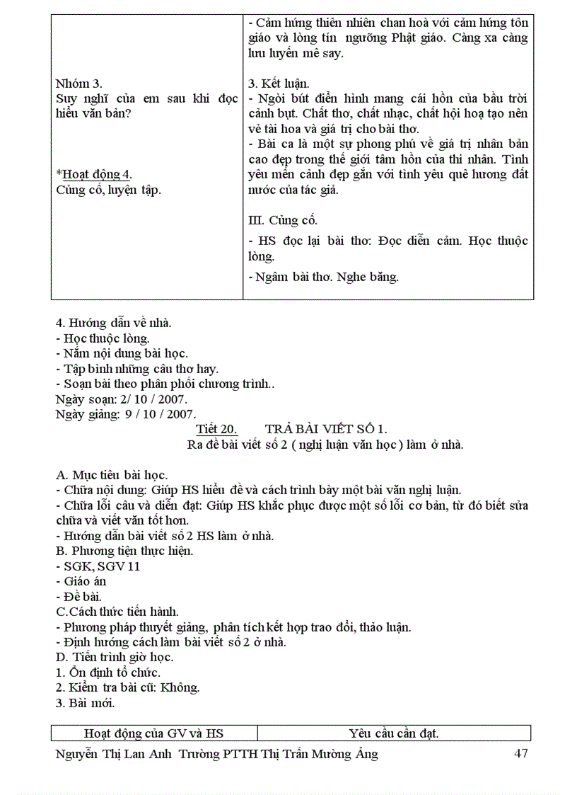 image for page Trọn bộ giáo án 11