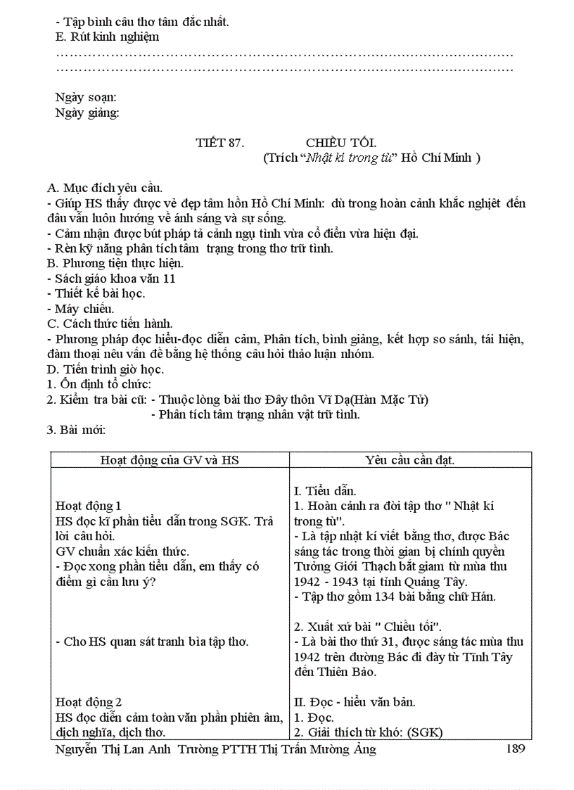 image for page Trọn bộ giáo án 11