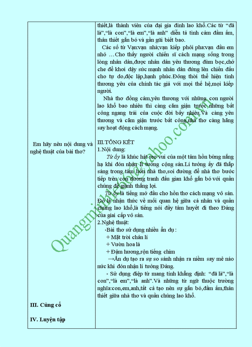 image for page Từ ấy tố hữu bài giảng chi tiết lớp 11