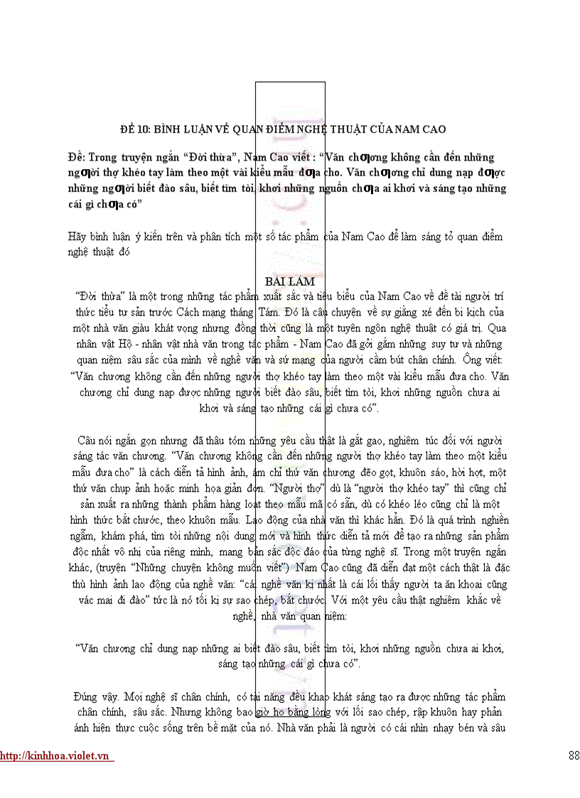 image for page 10 đề ôn văn 12 theo cđ