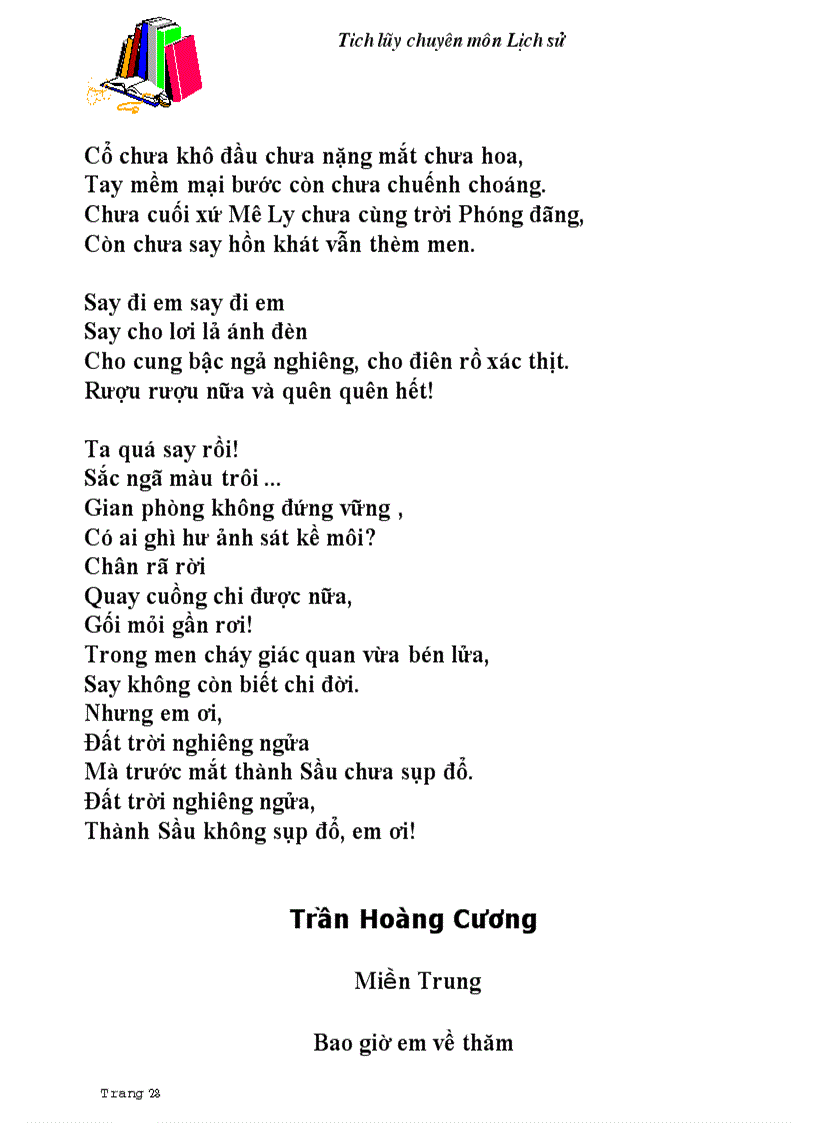 image for page 100 bai tho hay nhat the ky xx