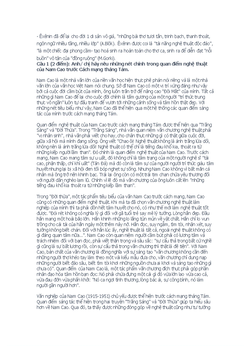 image for page 22 câu hỏi ôn thi TN