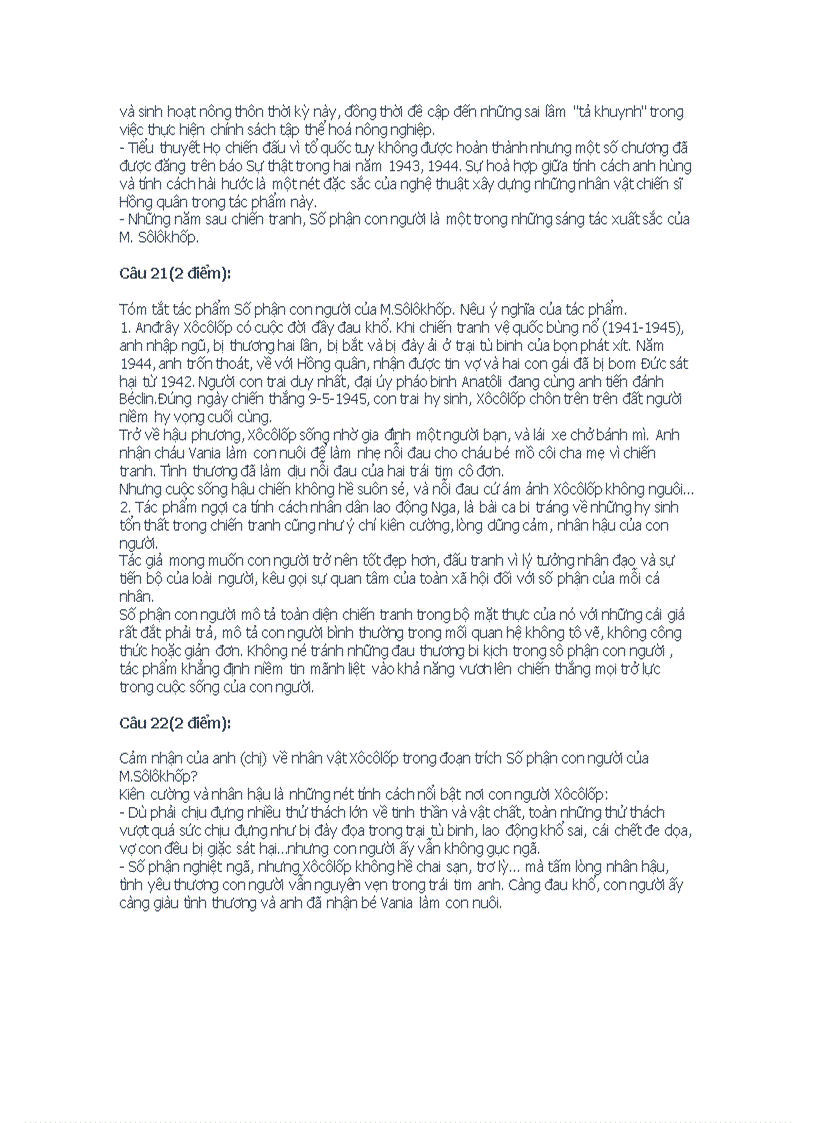 image for page 22 câu hỏi ôn thi TN