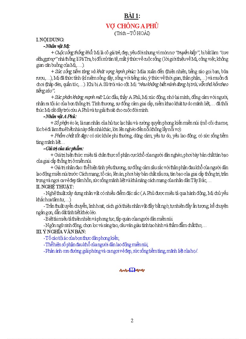 image for page 9 bài đọc văn HK II ôn thi TN