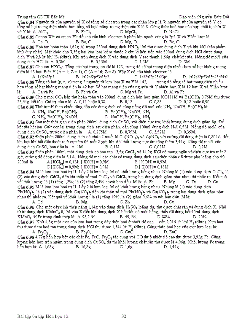 image for page Bài tập trắc nghiệm hóa học full