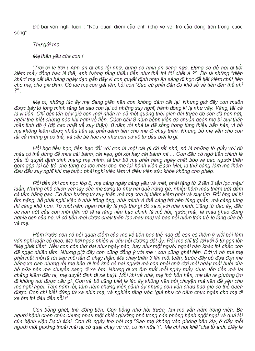 image for page Bài văn NLXH hay