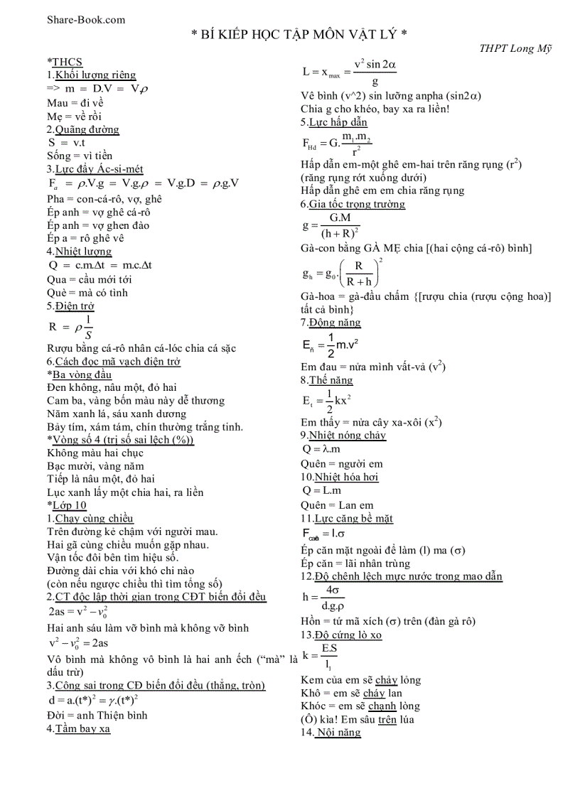 image for page Bí kíp học môn vật lí