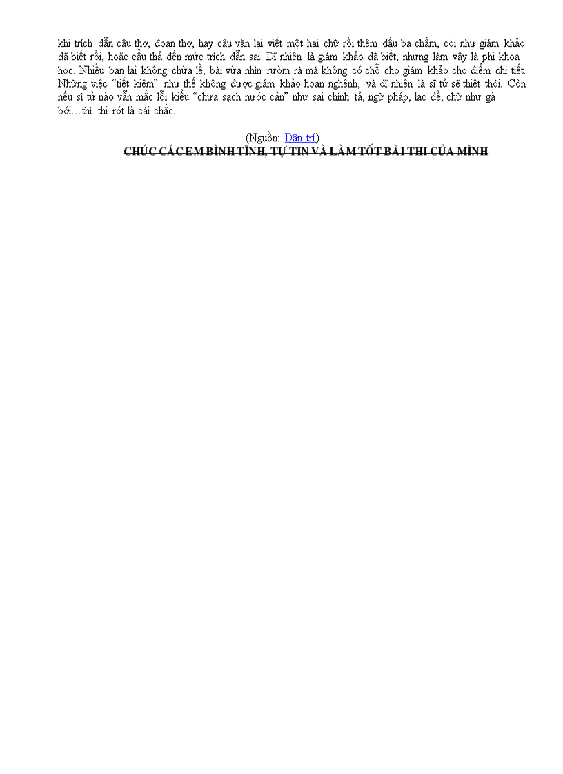 image for page Bí quyết làm bai thi tốt nghiệp môn Văn