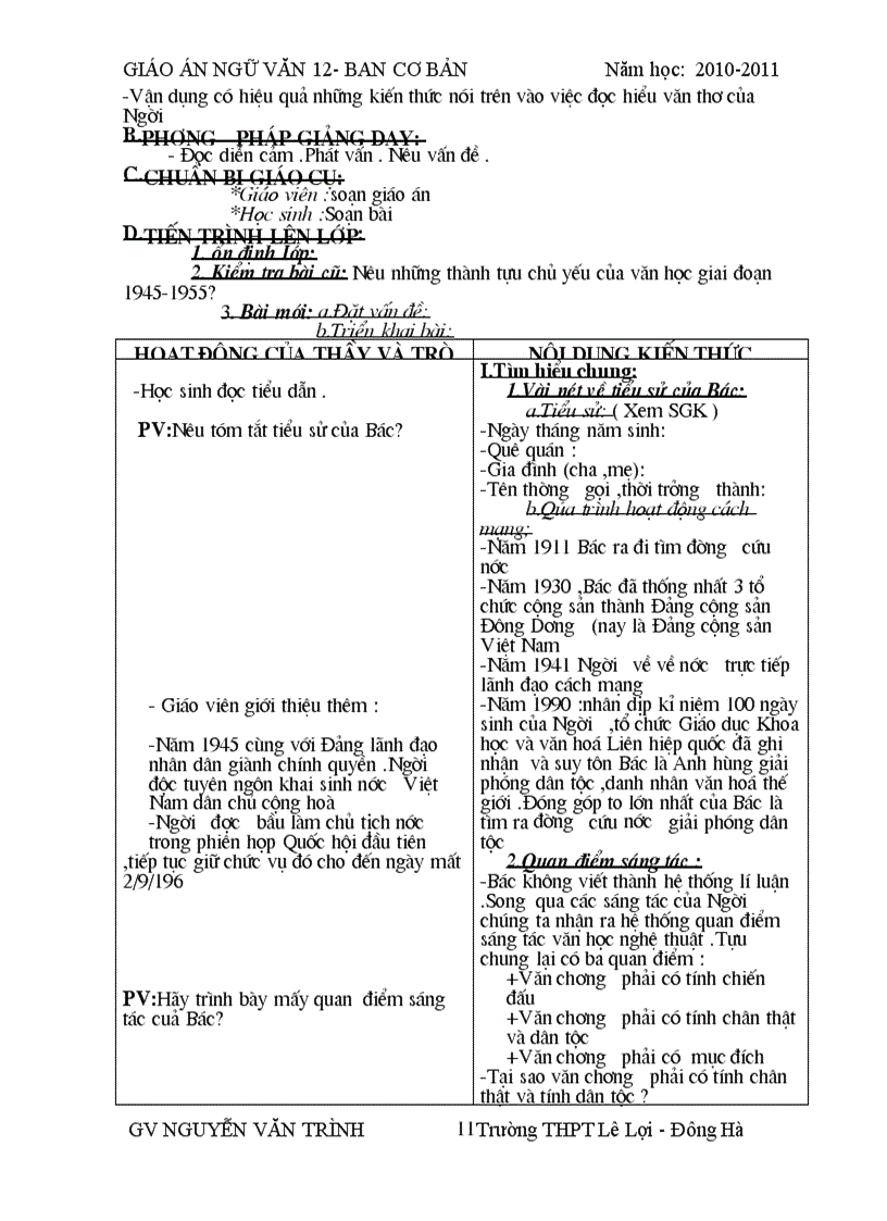 image for page Bộ Giáo án 12 CB