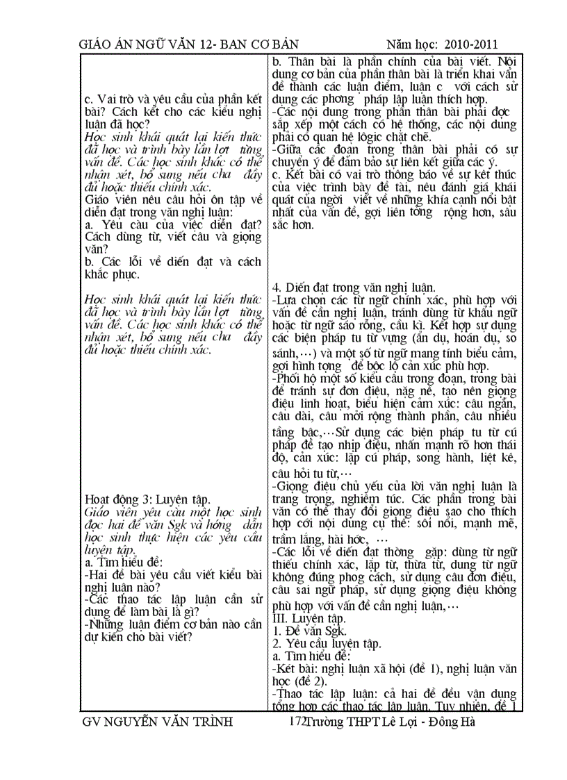 image for page Bộ Giáo án 12 CB