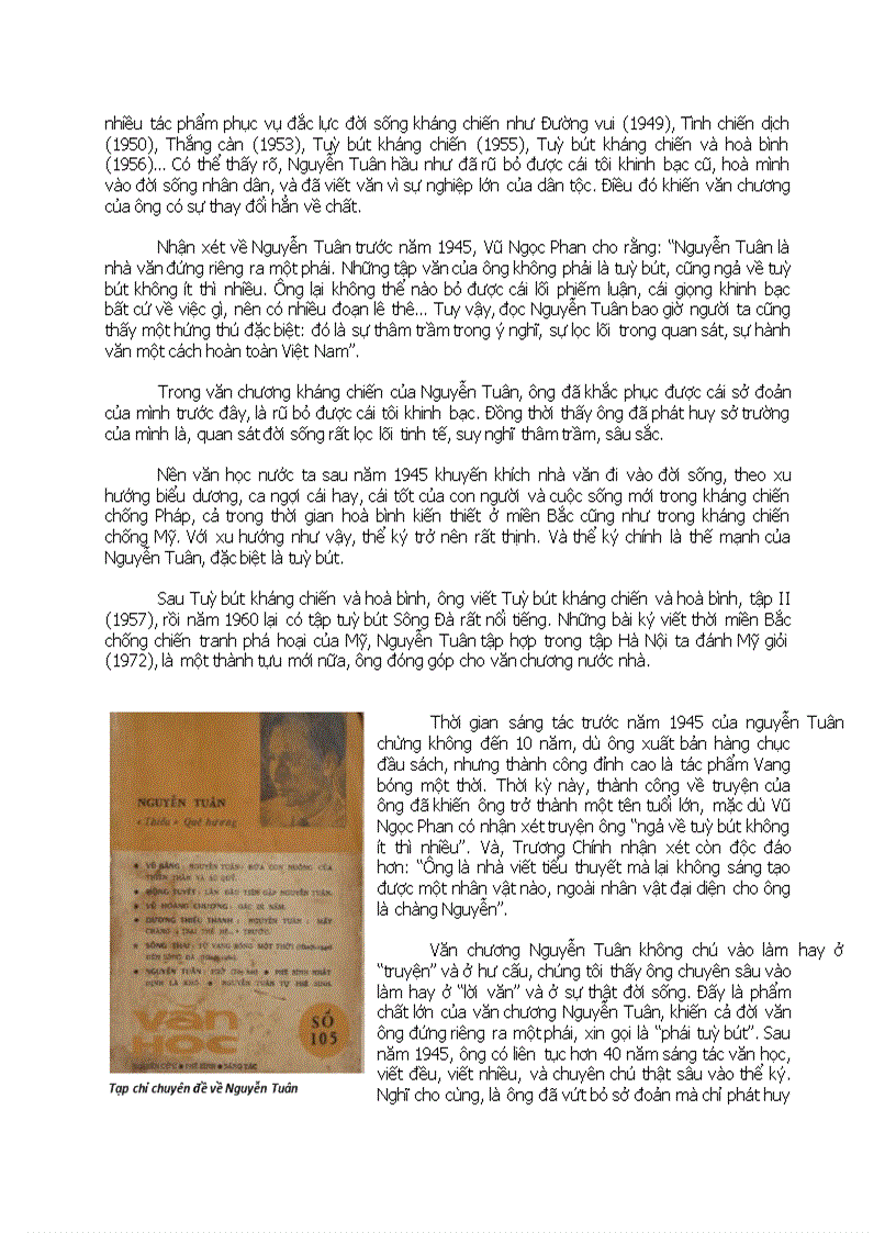 image for page Các bài viết nhân kỉ niệm 100 ngày sinh Nguyễn Tuân