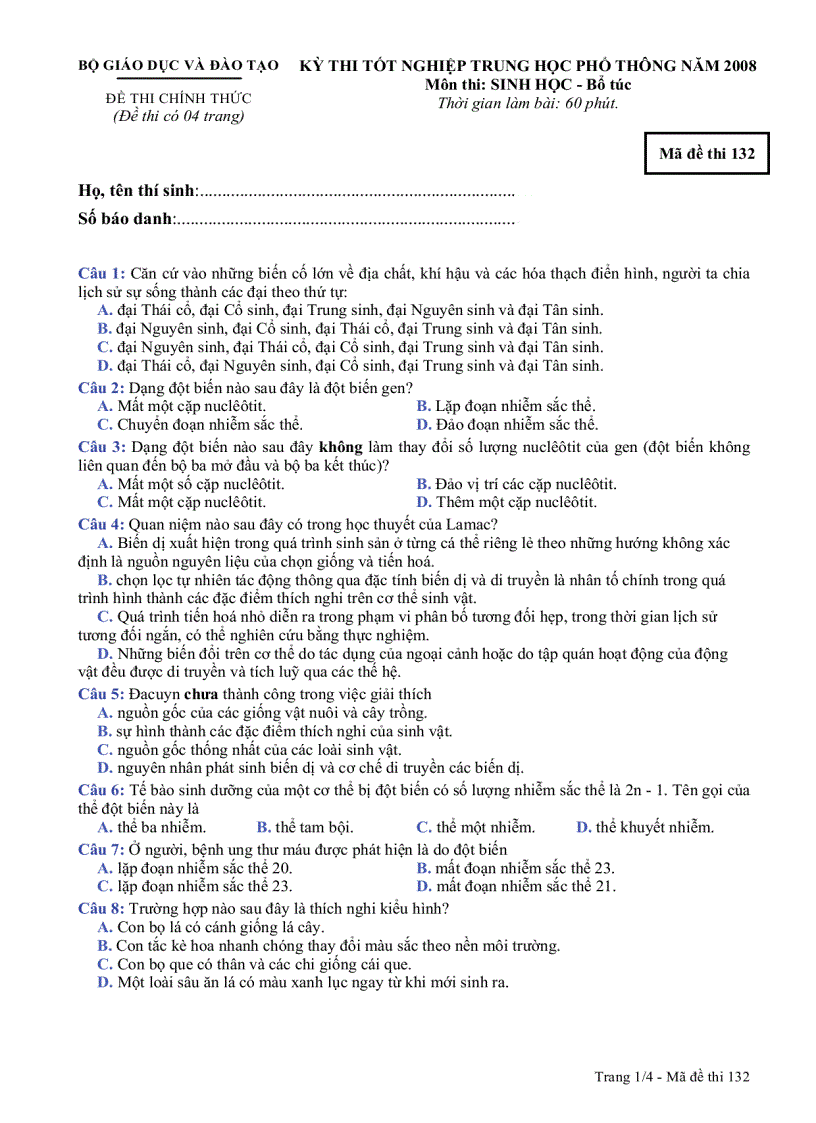 image for page Các đề thi tốt nghiệp môn sử 2003 2008