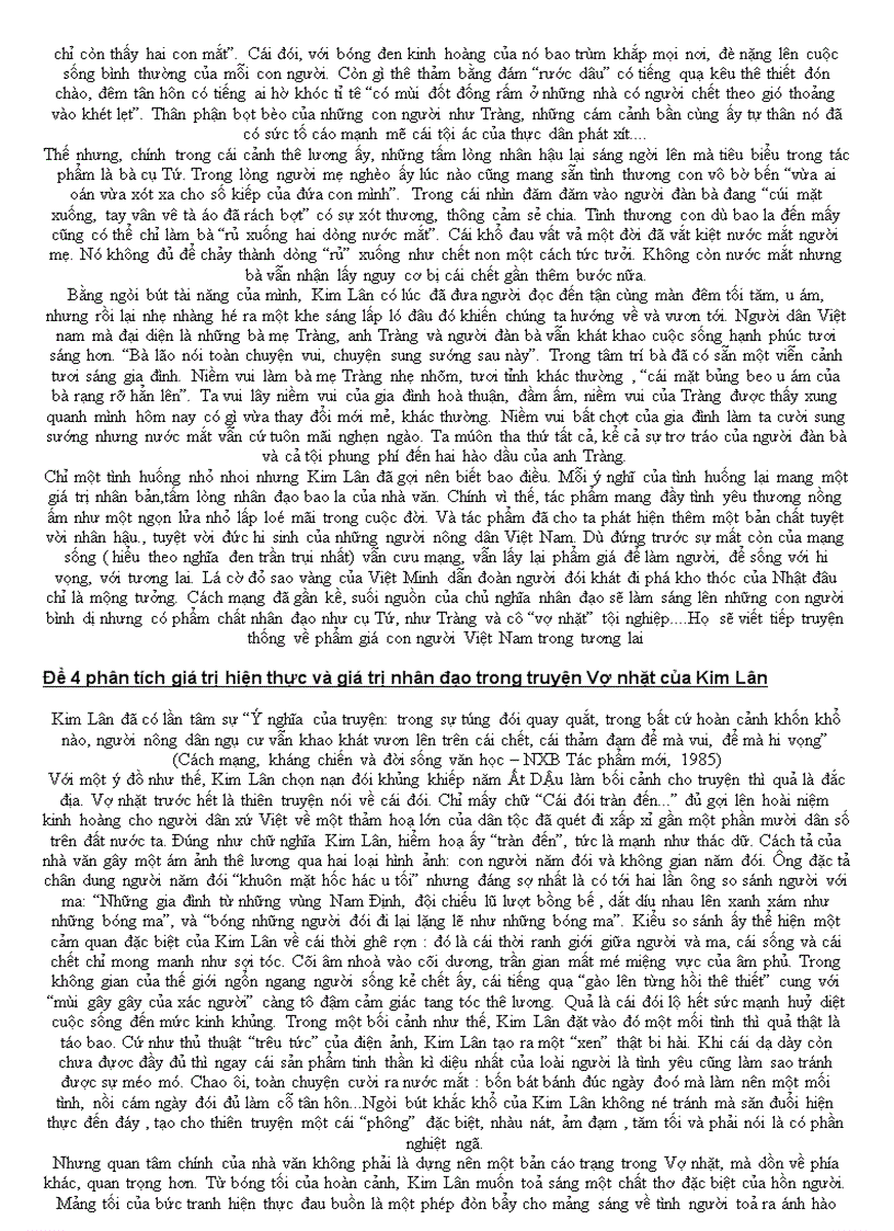 image for page Các đề văn cho tp Vợ nhặt Kim Lân