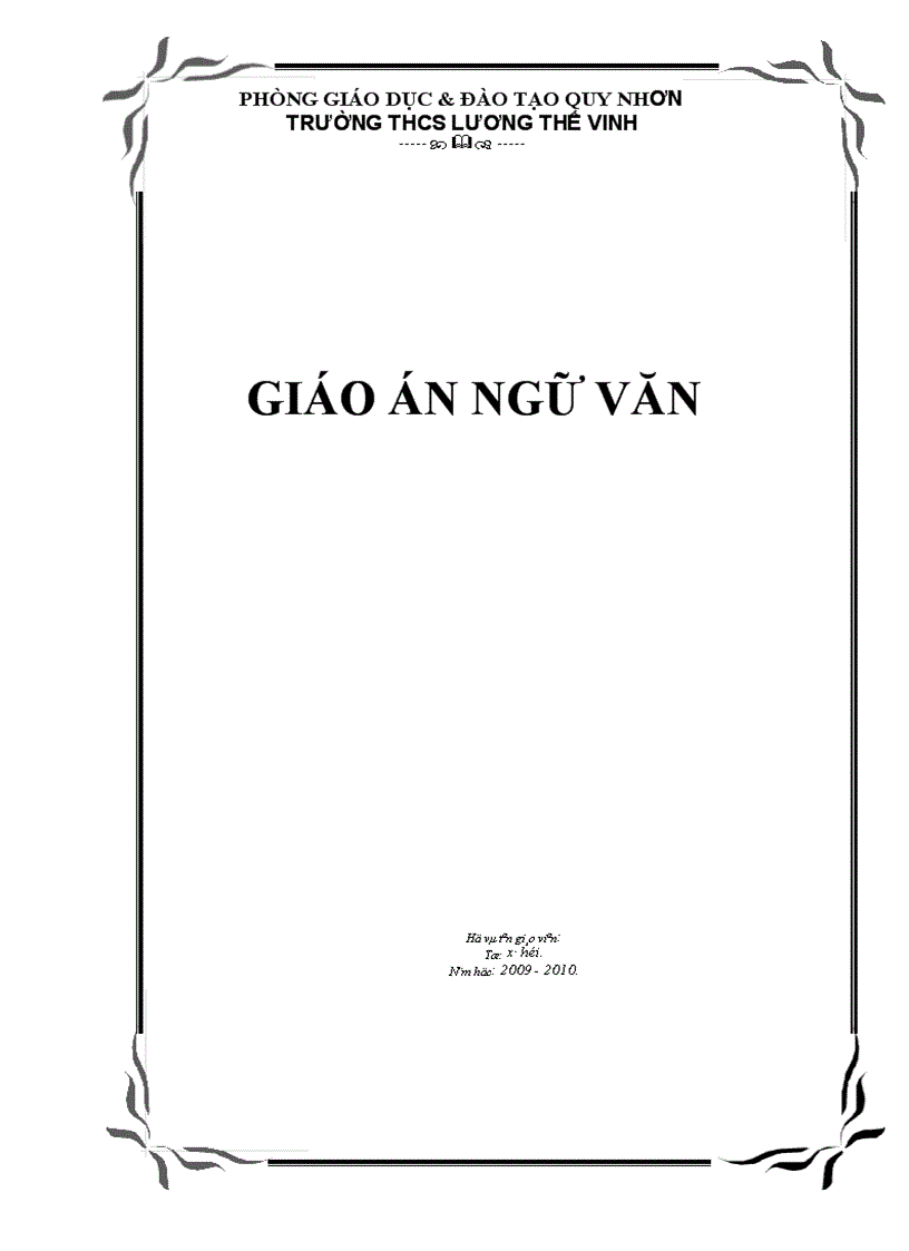 Các kiểu bìa giáo án cực đẹp