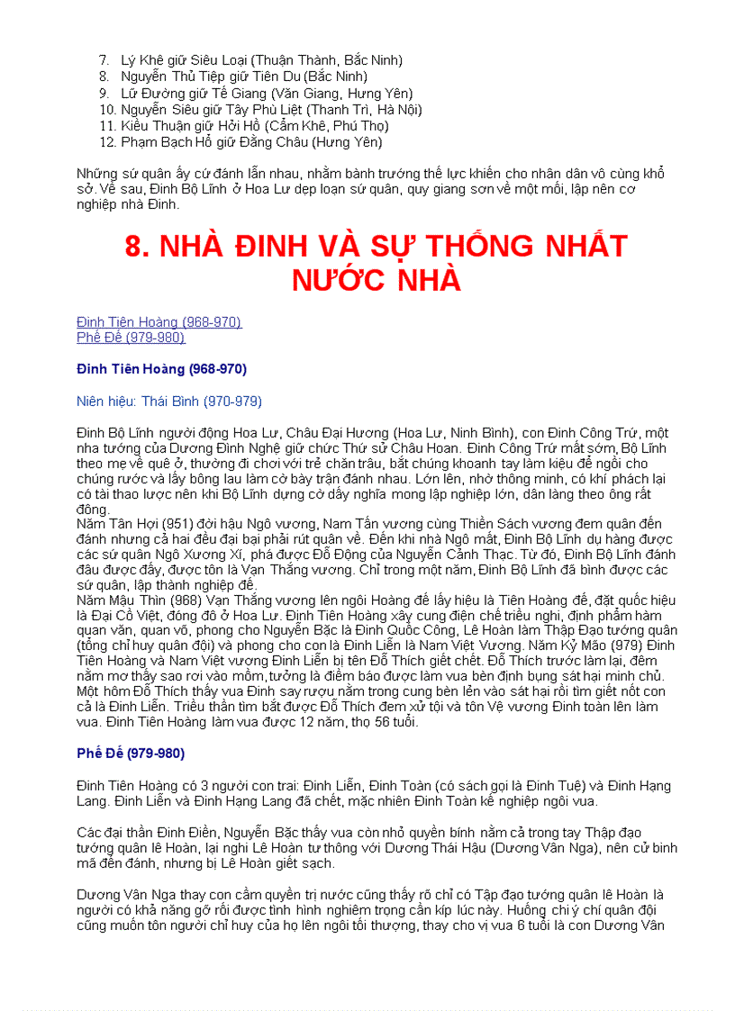 image for page Các Triều Đại Việt Nam