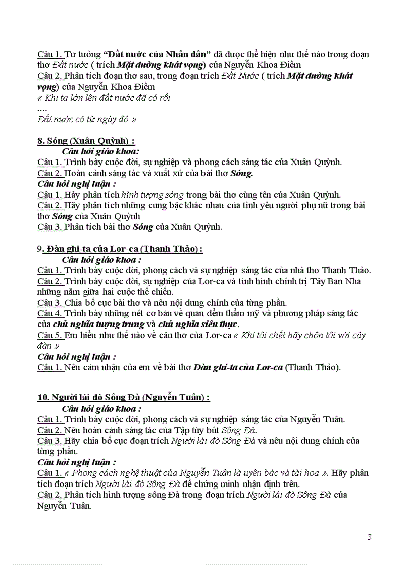 image for page Cau hoi de van on thi tn