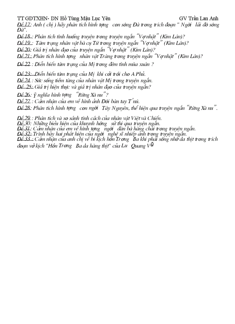 image for page Câu hỏi ôn tập văn 12