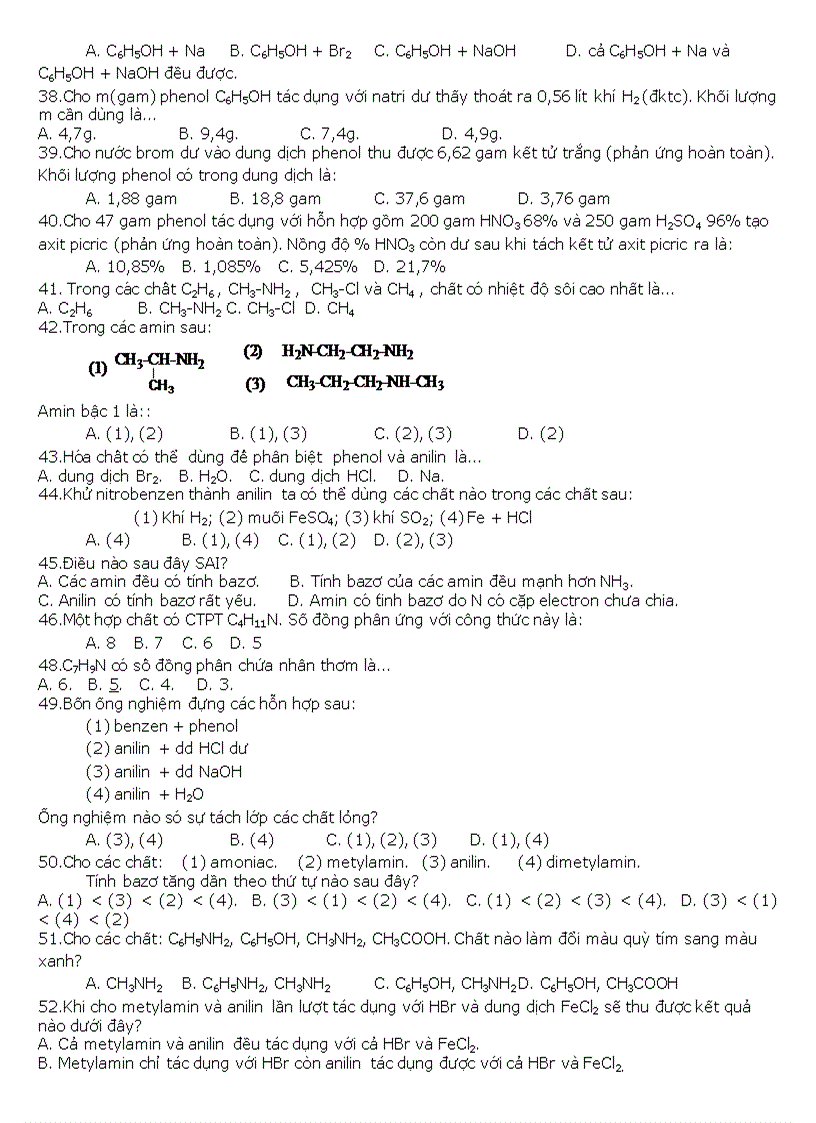 image for page Câu hỏi trắc nghiệm hóa học