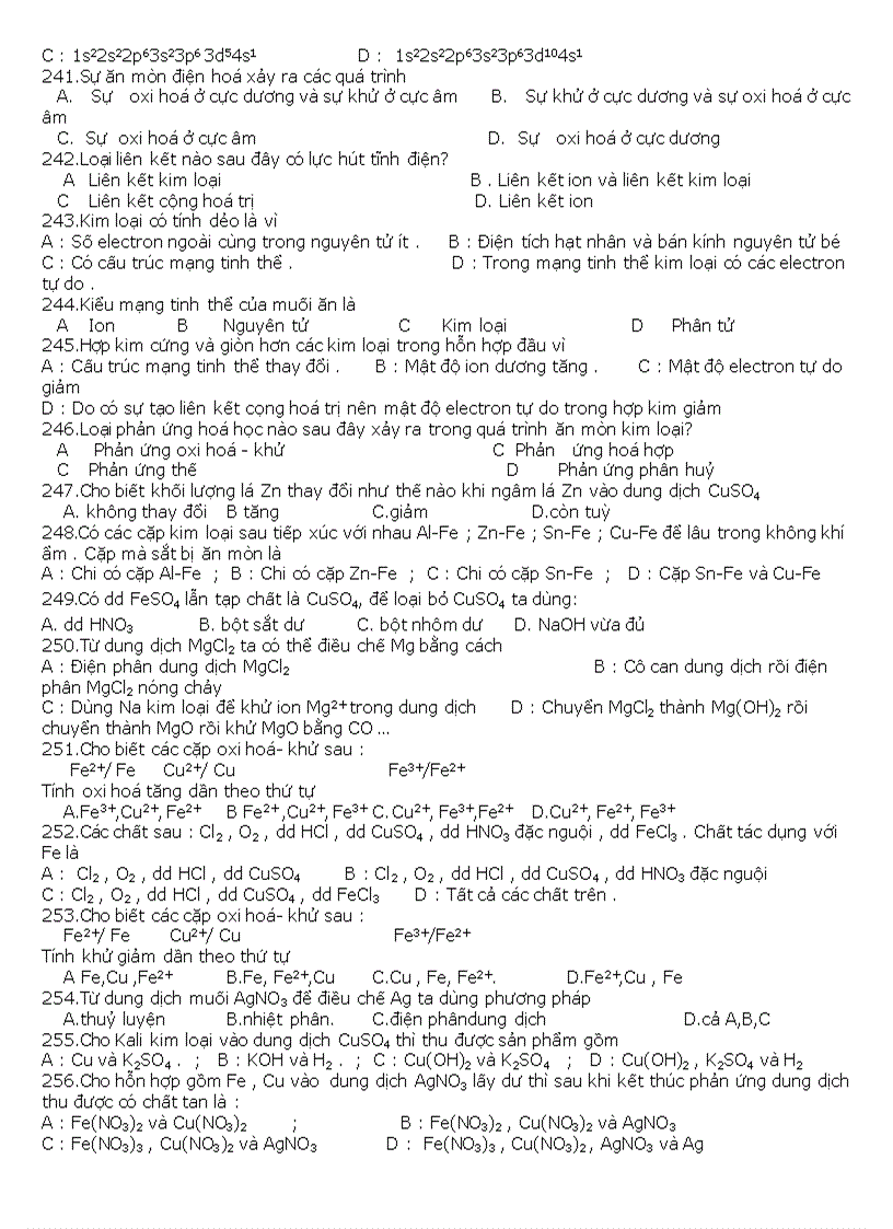 image for page Câu hỏi trắc nghiệm hóa học