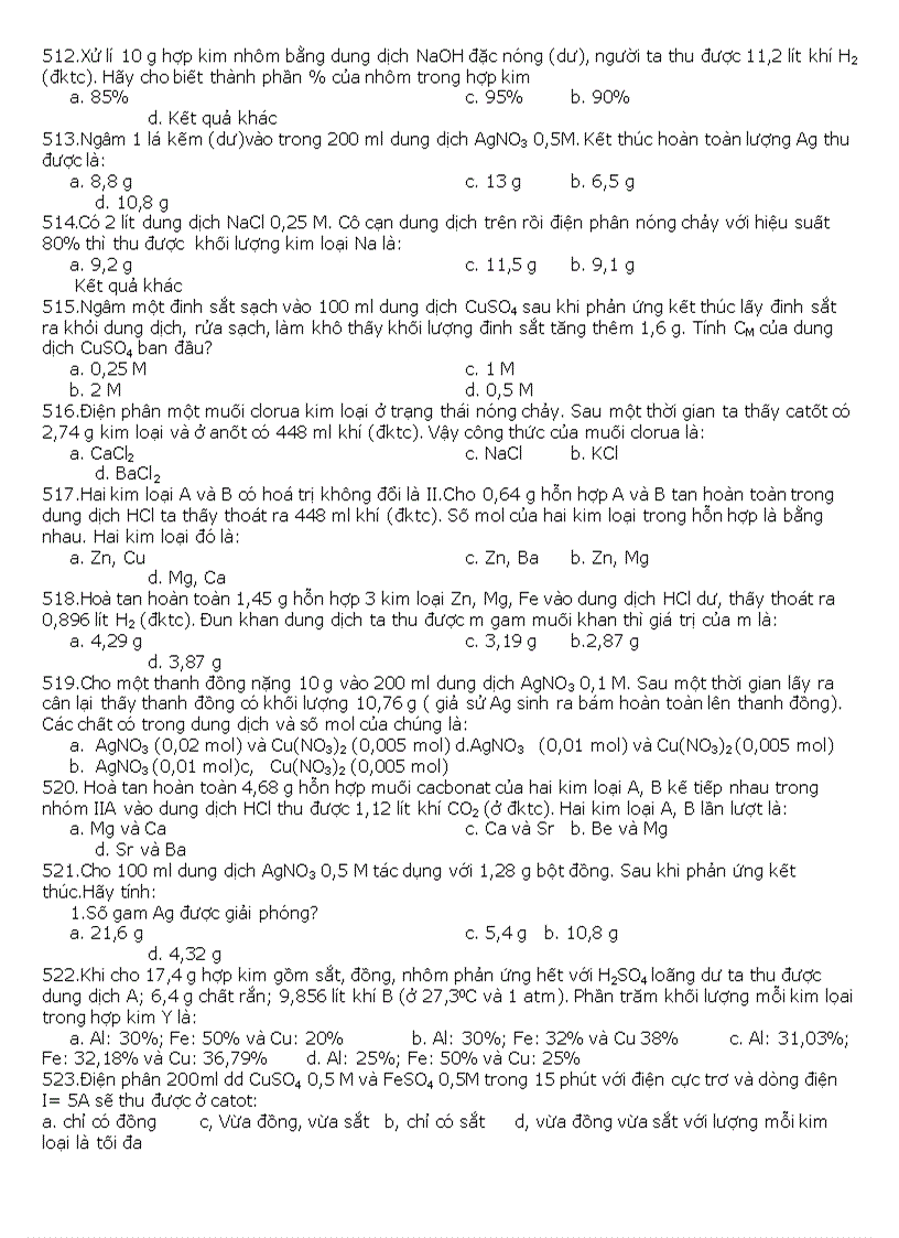 image for page Câu hỏi trắc nghiệm hóa học