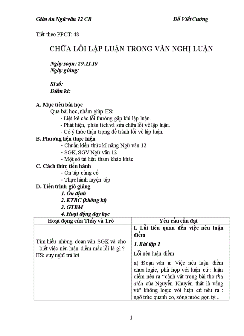 image for page Chữa lỗi lập luận trong văn nghị luận 1