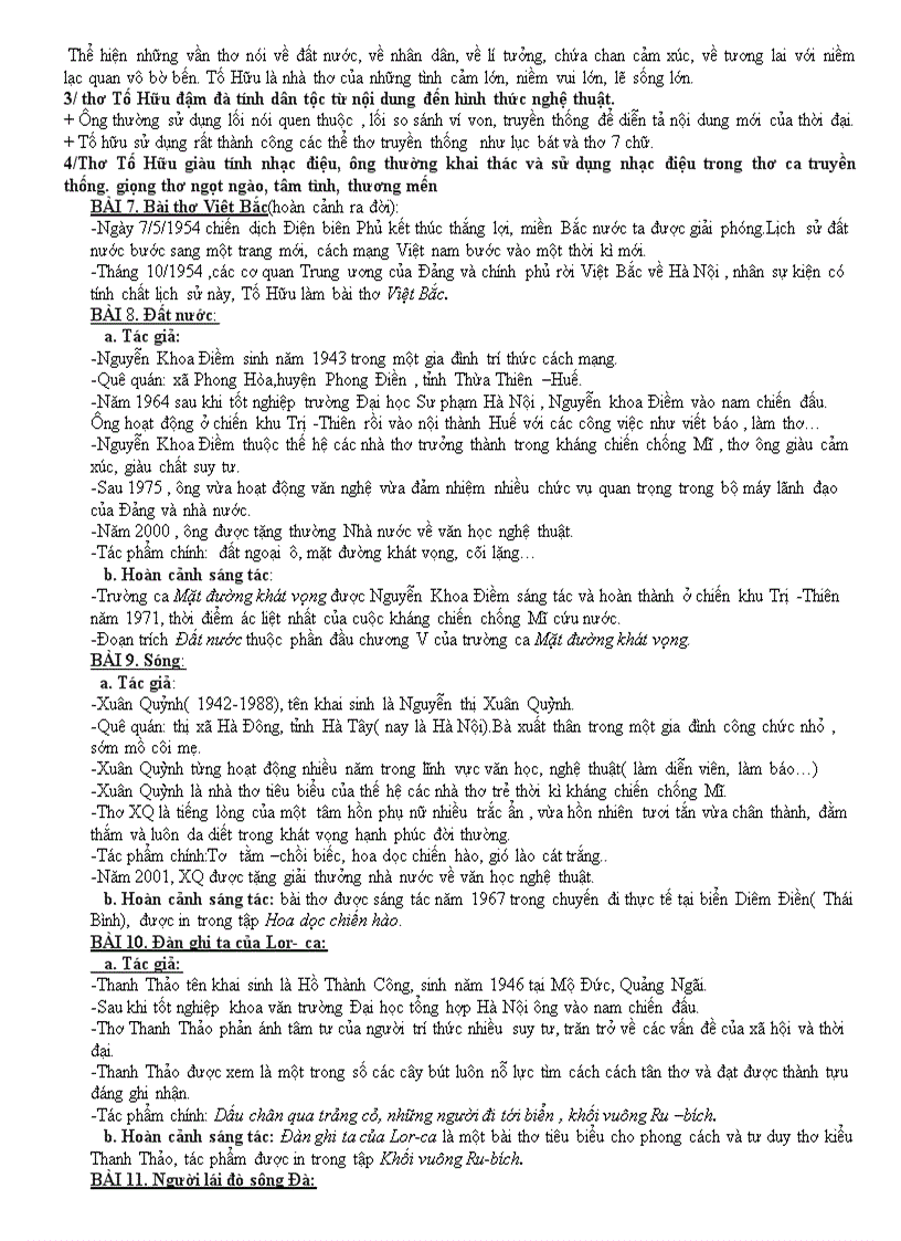 image for page Đề cuơng ôn tập môn ngữ văn 12 học kì i