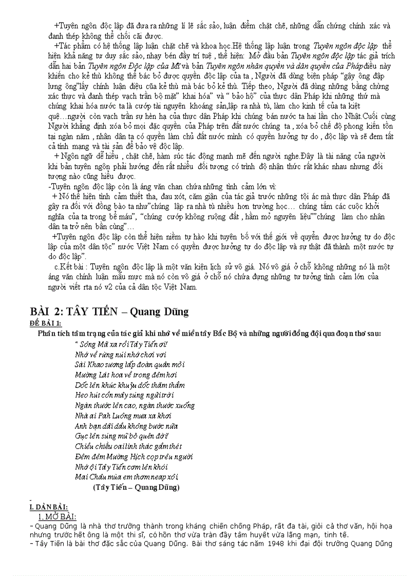 image for page Đề cuơng ôn tập môn ngữ văn 12 học kì i